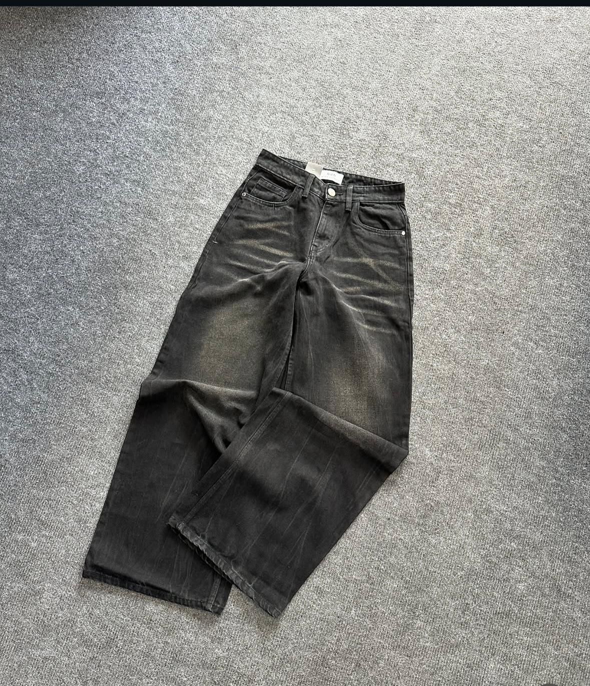 Wide Leg Jeans - Black